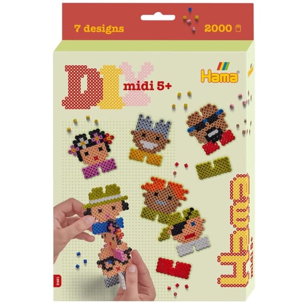 Hama Iron-On Beads Midi Faces 2000 stk