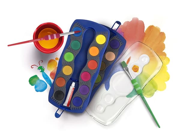 Faber Castell FC-125020 Akvarelllåda 24 färger +1 färgtube vit