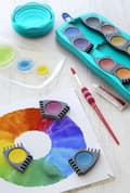Miniatyrbillede 4 af 8: Faber Castell FC-125003 Akvarel æske 12 farver + 1 tube maling hvid