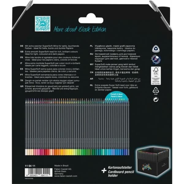 Faber Castell FC-116411 Farveblyant Sort Edition 100 stk