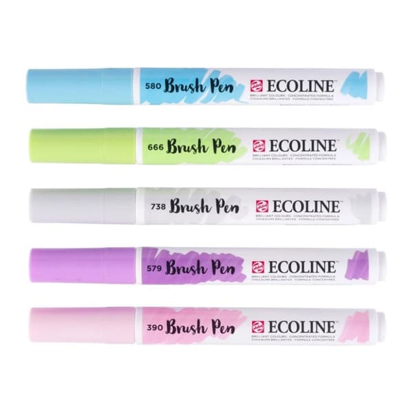 Ecoline Penselpen Pastel 5 stk