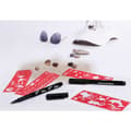 Miniatyrbild 2 av 3: Eberhard Faber EF-559597 Tattoo Marker 2 delar + mallar svart