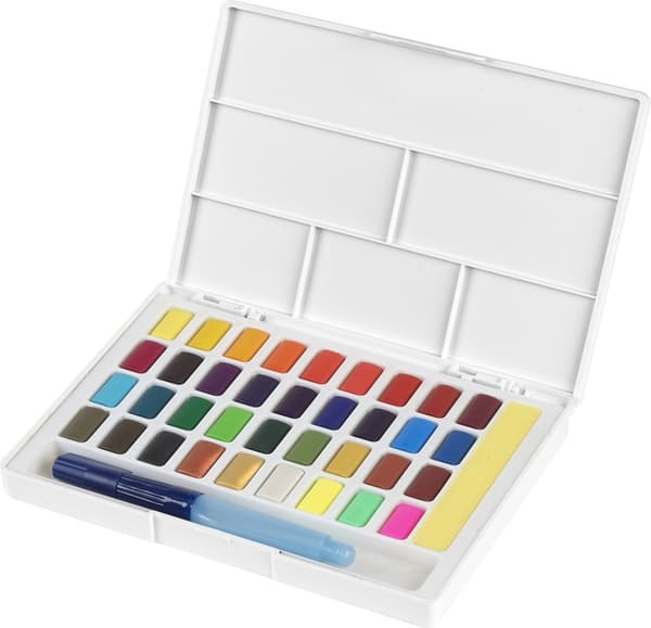 Faber Castell FC-169736 Akvarell Faber-Castell i kartong med 36 färger