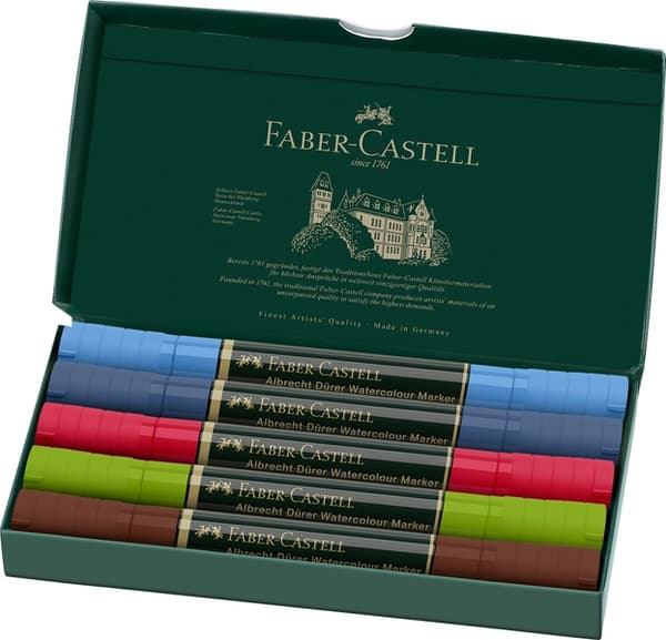 Faber Castell FC-160308 Akvarelmarkør Albrecht Dürer 5 stykker Urban Sketching