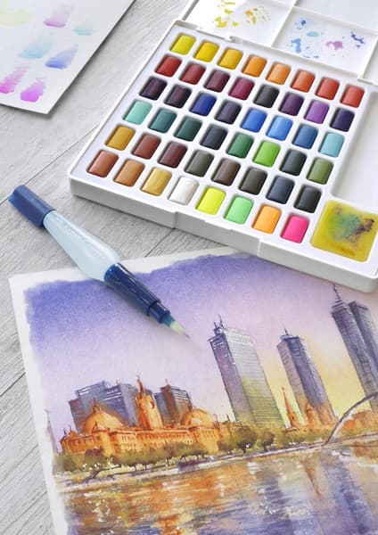 Faber Castell FC-169748 Akvarell Faber-Castell i kartong med 48 färger