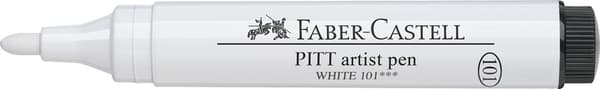 Faber Castell FC-167601 Ritstift Pitt Artist Pen 101 Vit 2,5 mm