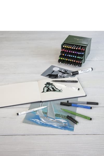 Faber Castell FC-167601 Ritstift Pitt Artist Pen 101 Vit 2,5 mm
