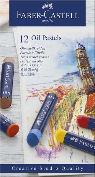 Faber Castell FC-127012 Oliepastel Creative Studio-etui A 12 stk.