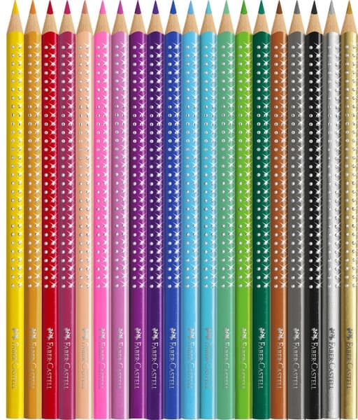 Faber Castell FC-201641 Sparkle Set Faber-Castell 20x färgpennor och 1x minipennvässare