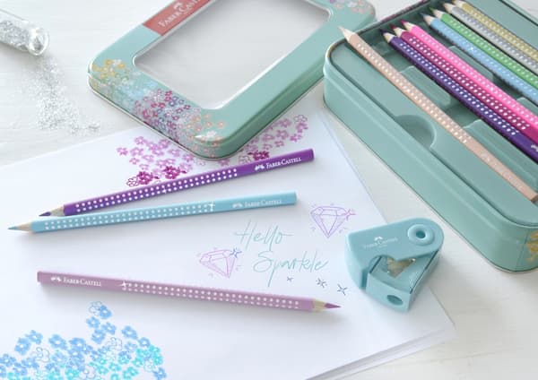 Faber Castell FC-201641 Sparkle Set Faber-Castell 20x färgpennor och 1x minipennvässare