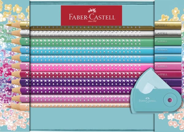 Faber Castell FC-201641 Sparkle Set Faber-Castell 20x färgpennor och 1x minipennvässare