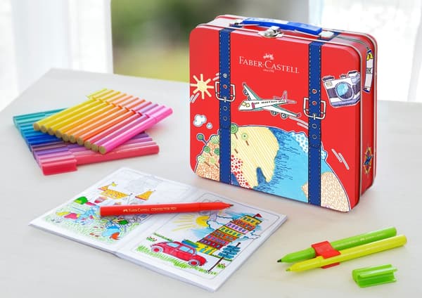 Faber Castell FC-155535 Filtpenne Faber-Castell Connector i rejseetui 46 stk.