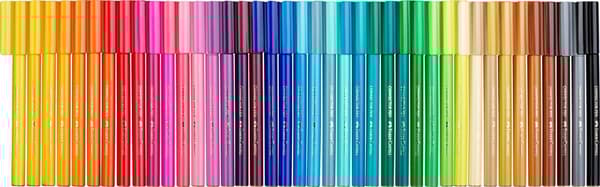 Faber Castell FC-155535 Filtpenne Faber-Castell Connector i rejseetui 46 stk.