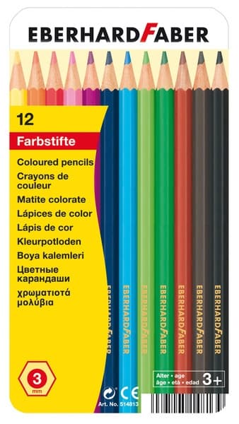 Eberhard Faber EF-514813 Färgpennor Klassiskt metallfodral A 12 delar