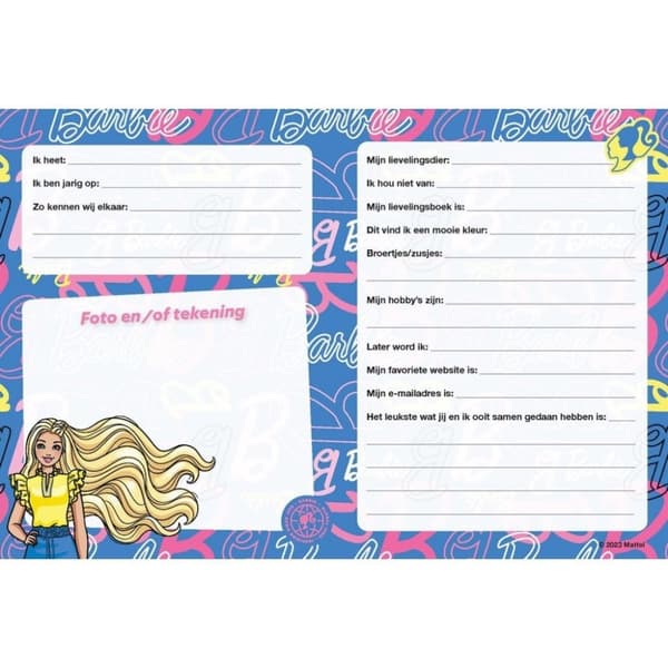 Barbie Friends bok rosa