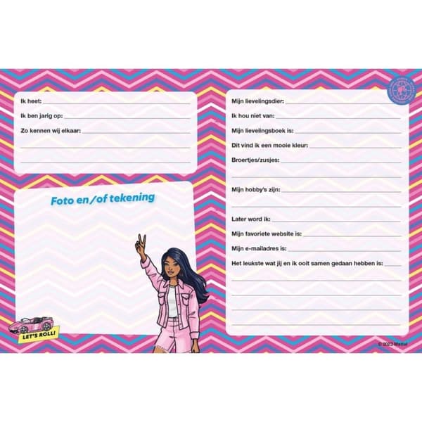 Barbie Friends bok rosa