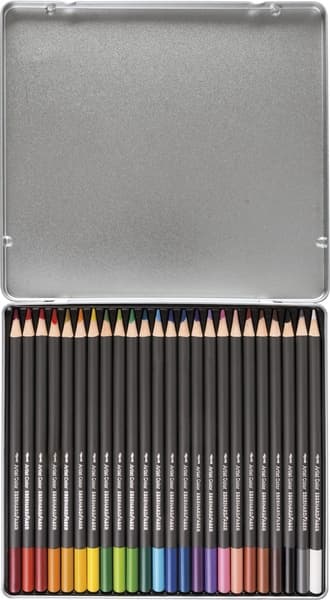 Eberhard Faber EF-516025 Akvarel Blyant Metal Etui A 24 Stk
