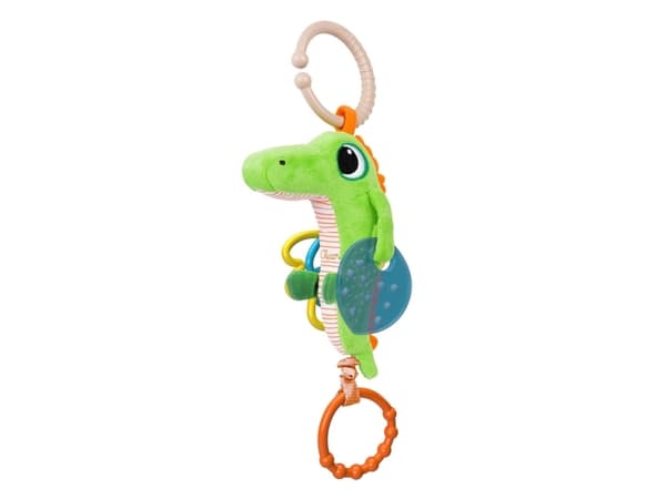 Chicco Crocodile Rattle, Poika/tyttö, Integroidut purulelut, Tuottaa ääntä, Kangas, Monivärinen, 1 kpl