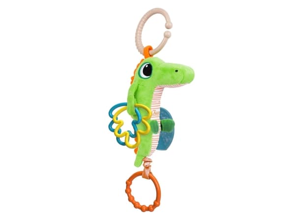 Chicco Crocodile Rattle, Poika/tyttö, Integroidut purulelut, Tuottaa ääntä, Kangas, Monivärinen, 1 kpl