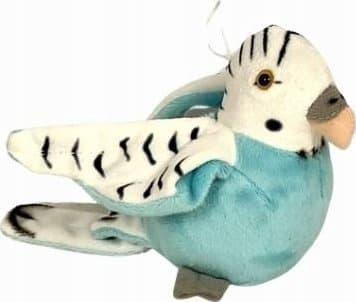 Beppe Ziki blå undulat 14 cm