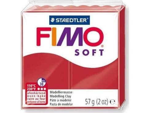 Staedtler FIMO 8020, Modelleringsleire, Rød, Voksen, 1 stykker, Christmas red, 1 farger