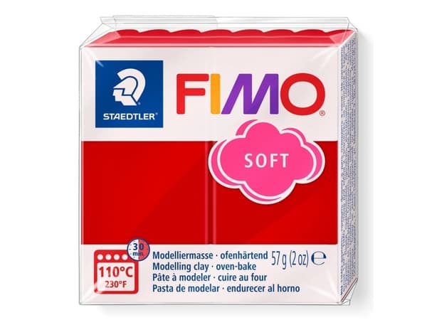 Staedtler FIMO 8020, Modelleringsleire, Rød, Voksen, 1 stykker, Christmas red, 1 farger
