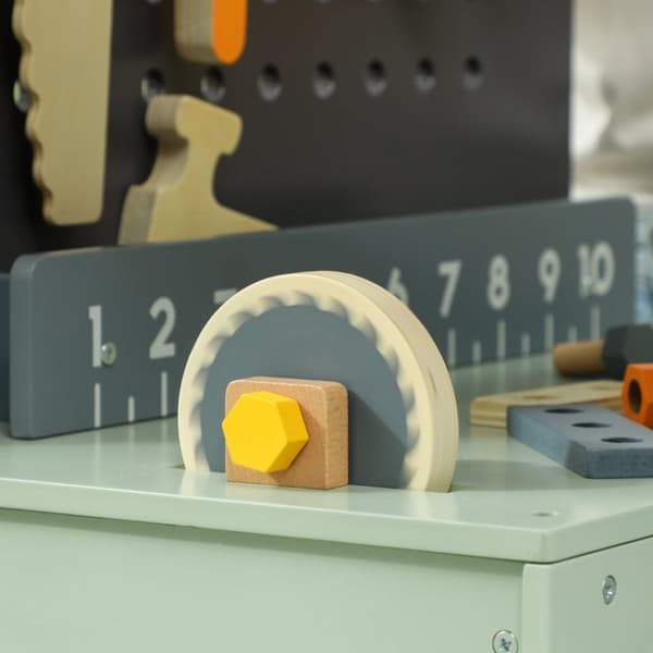 Rootz Workbench Lekset för barn - Verktygsbänk för barn - Rollspelset - Ökar finmotoriken - 58 cm x 31 cm x 77,5 cm