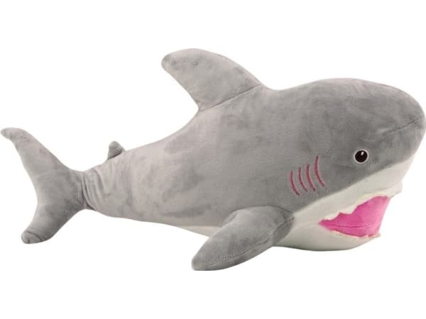 LeanToys Plysj Shark Maskot Koseleketøy 50cm Grå