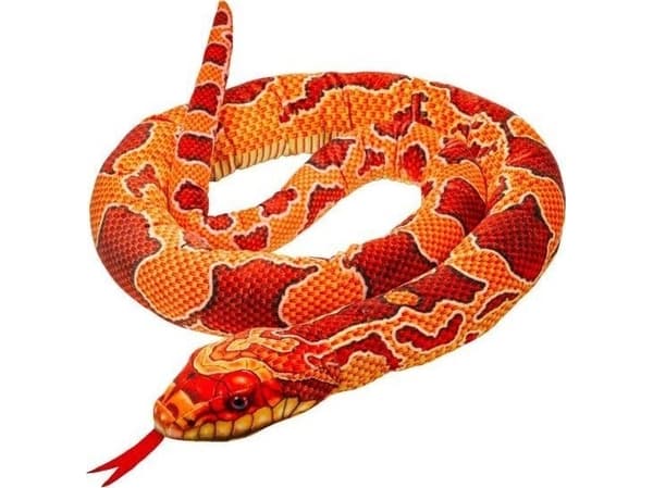 Beppe Mascot Snake rød og oransje 180cm