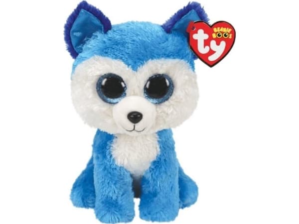 TY Beanie Boss Prince - blå Husky 24cm