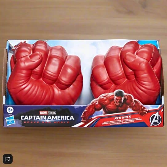 Marvel Avengers Captain America: Brave New World Red Hulk Gamma Smash Fists
