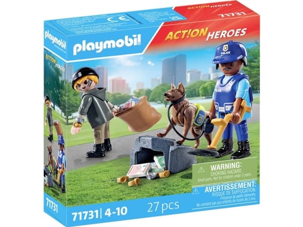Playmobil PLM POLITIHUNDESØKERTYV, 91,87 g