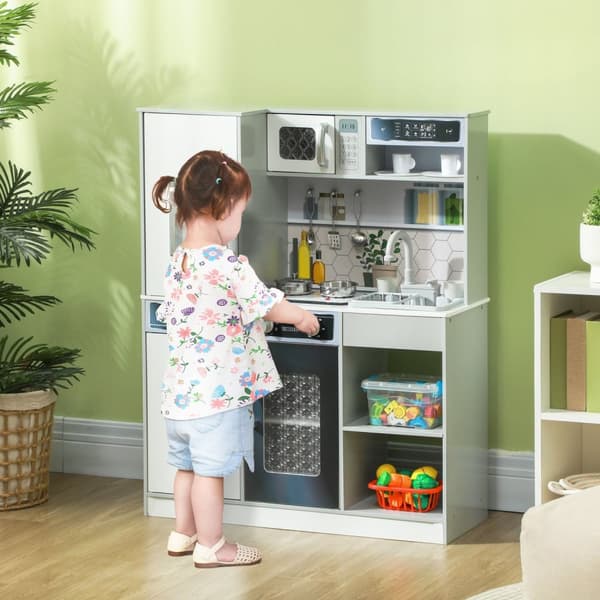 Rootz Play Kitchen Set - Children’s Kitchen - Toy Kitchen - Realistic Sounds & Lights - 80 cm x 29,7 cm x 100,9 cm