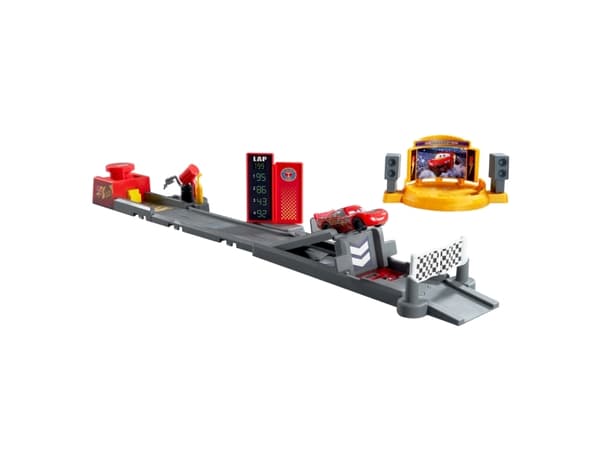 Disney Pixar Cars Disney and Pixar Cars Piston Cup Launching Playset, Bil og billøp, 3 år, Flerfarget, Plast