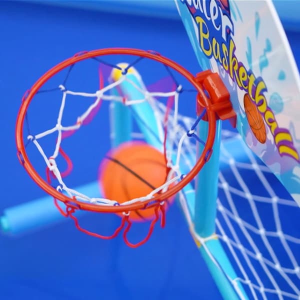WOOPIE Vattenbasket Set 2in1 Fotbollsmål + Bollar + Pump