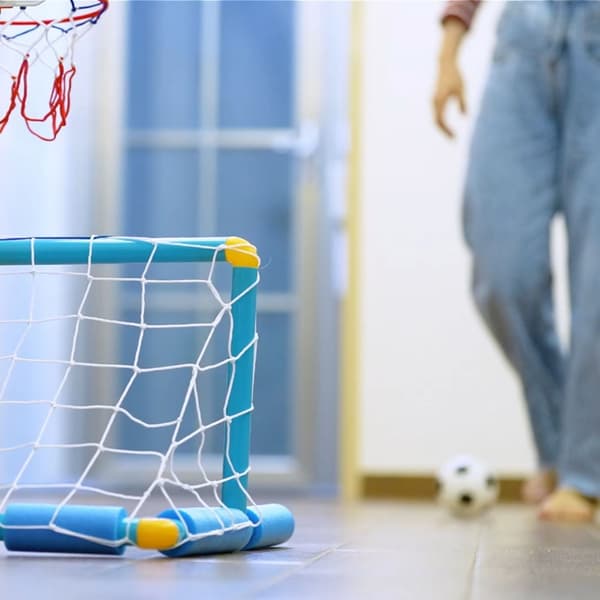WOOPIE Vattenbasket Set 2in1 Fotbollsmål + Bollar + Pump