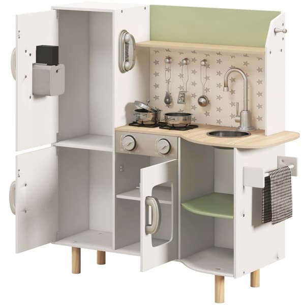 Rootz Lasten keittiösetti - Play Kitchen - Roolipelikeittiö - Kehitä hienoja motorisia taitoja - 84 cm x 34cm x 89cm
