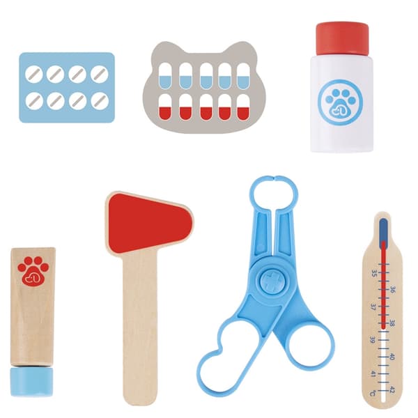 TOOKY TOY Veterinär Set Väska 17st