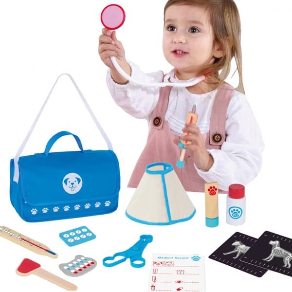 TOOKY TOY Veterinär Set Väska 17st