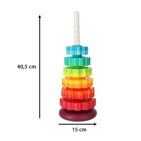Muovinen Rainbow Tower taaperoille, 12m+