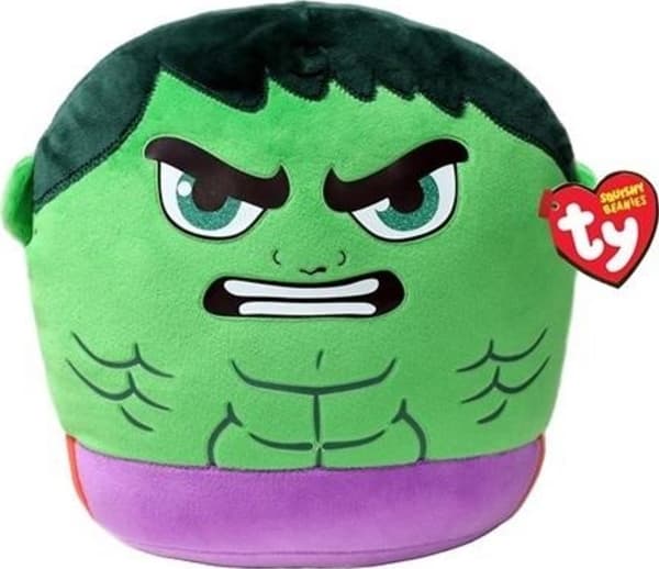 TY INC. Maskotka Ty Squishy Beanies Marvel HULK 30cm 39350