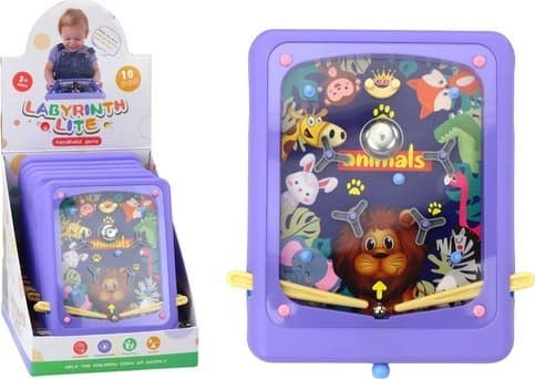 LeanToys Arcade-peli Flipper Animals Board Violetti