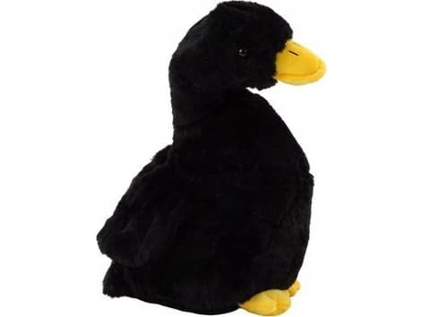 LeanToys Sort plysjgåsmaskot Koselig plysjand 30cm