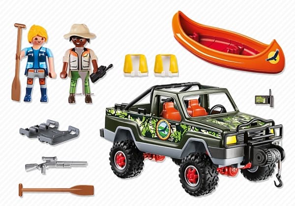 Playmobil Wild Life Adventure Pickup Truck, 4 år, Flerfarget
