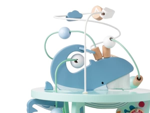 Klassisk aktivitetslabyrint i trä Sea Life (från 18 M)