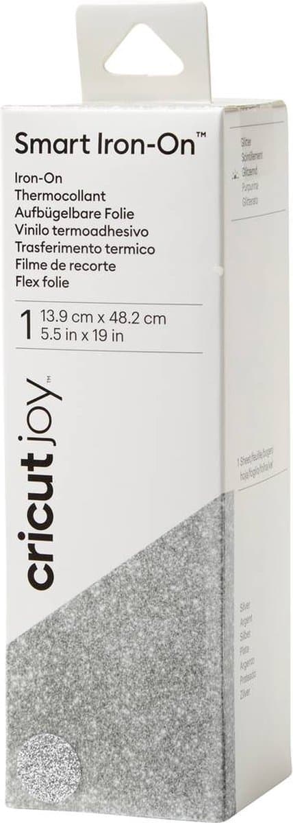 Cricut Joy Smart Iron-On - kimalteleva hopea - 14x48cm
