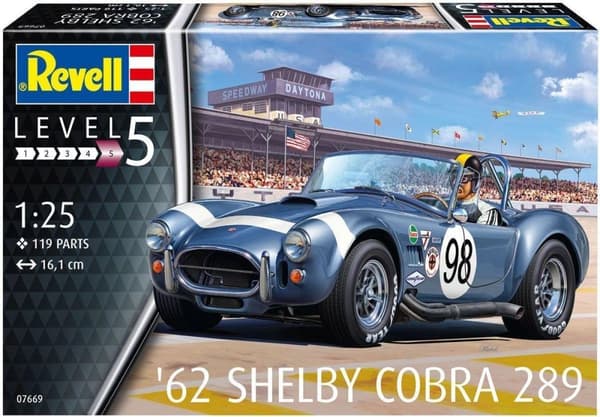 Revell 07669 62 Shelby Cobra 289 auto (rakennussarja) 1:25