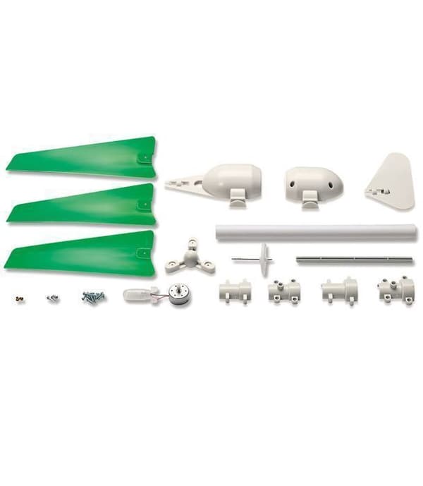 Green Science-tillverkningssats för vindkraftverk - 4M - Vingspann 34 cm - Blandad - Grön