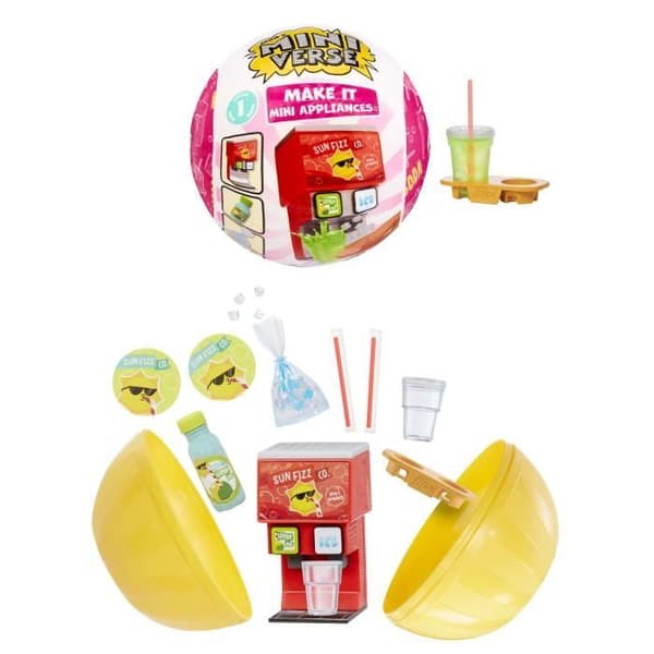 MGA:s Miniverse - Kreativ lek - Minimaskiner för att göra dina minidrinkar - Hartsskapande - Slumpmässig modell!!