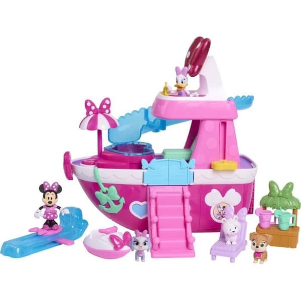 Interaktiva leksaker - DISNEY MINNIE MOUSE - Minnies yacht - Yacht med 14 tillbehör, omklädningskläder och pool